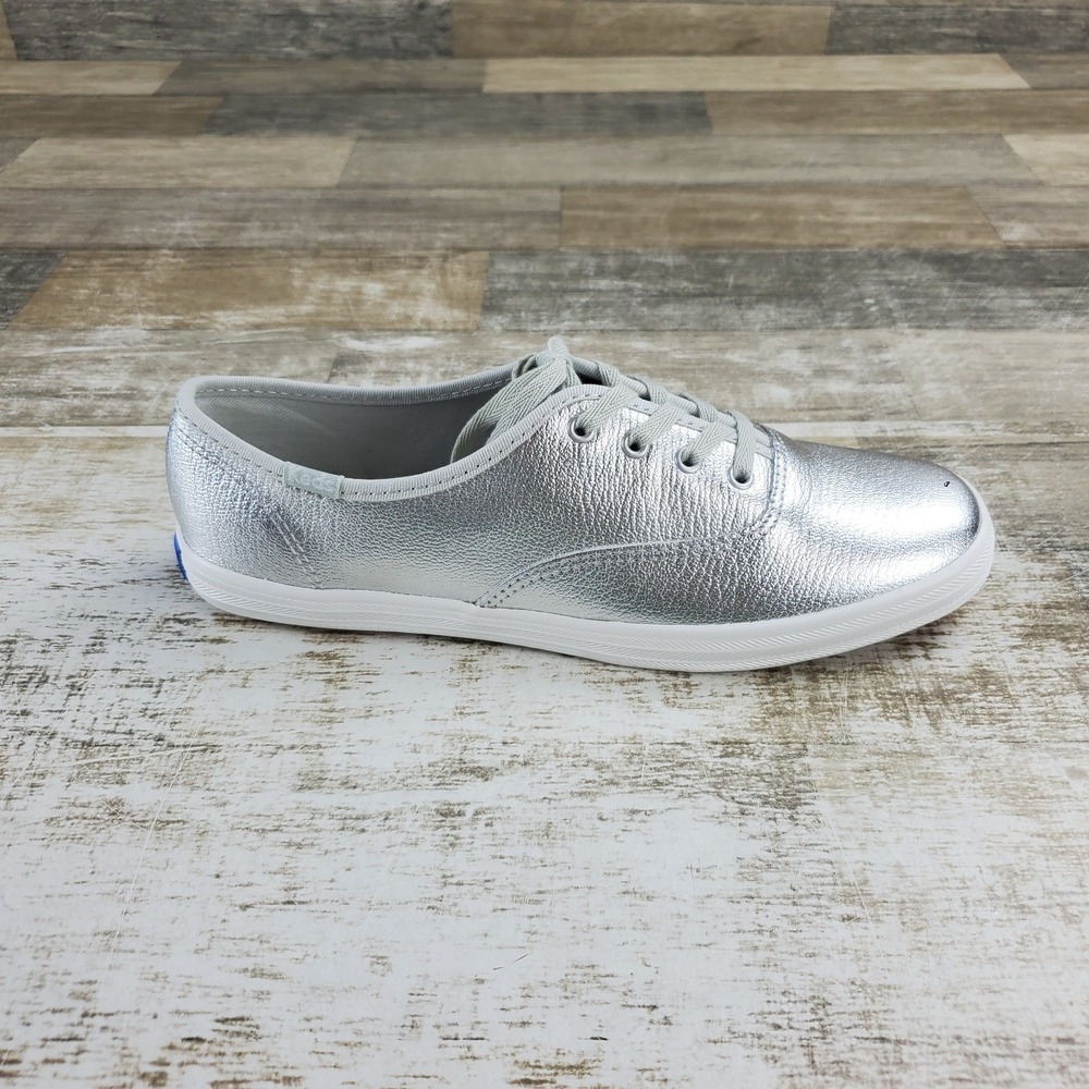 Keds Champion Originals Womens Shoes Sz 7 M Running Metallic Silver Sneakers